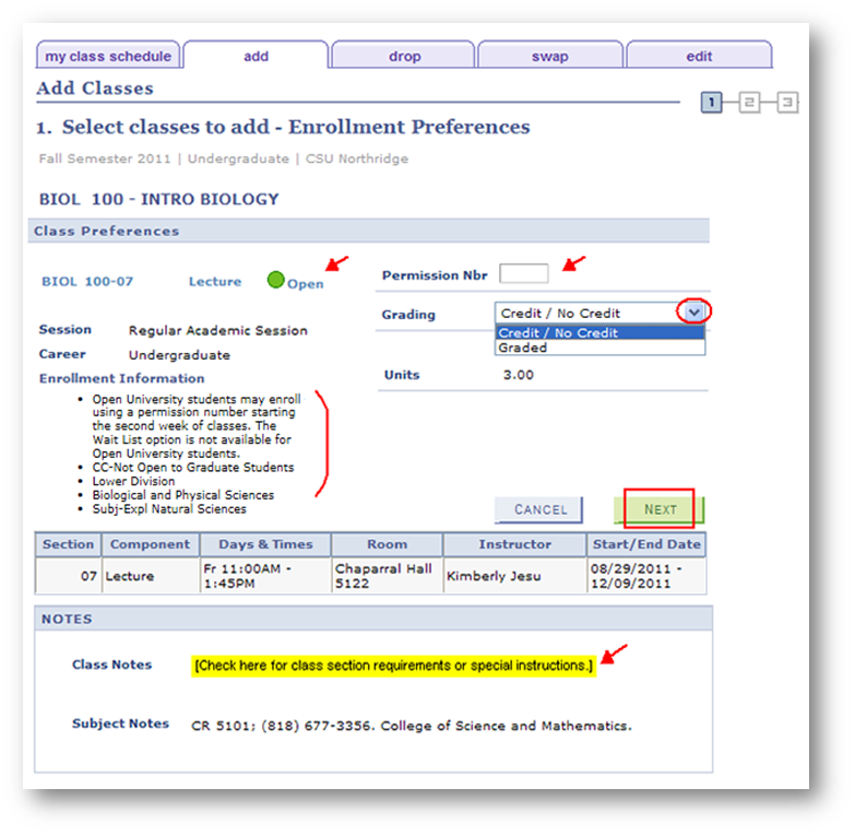 Step 4 - Enrollment Preferences